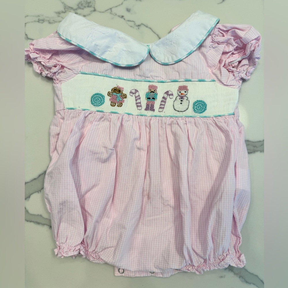 Pink Nutcracker Bubble with Embroidered Design